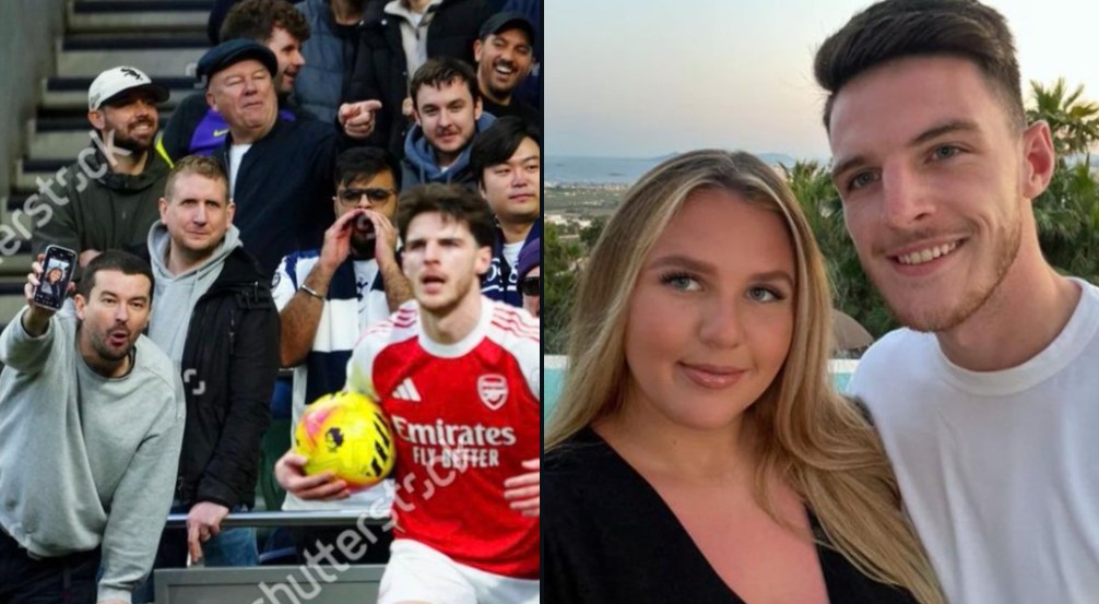 低劣至極，一熱刺球迷在北倫敦德比拿賴(lài)斯妻子的照片對(duì)他辱罵